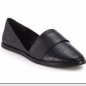 Vince snakeskin flat